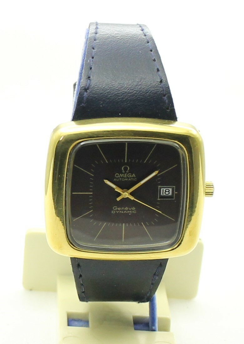 Vintage OMEGA AUTOMATIC GENEVE TV Swiss Watch Cal 1012 Gold Plated
