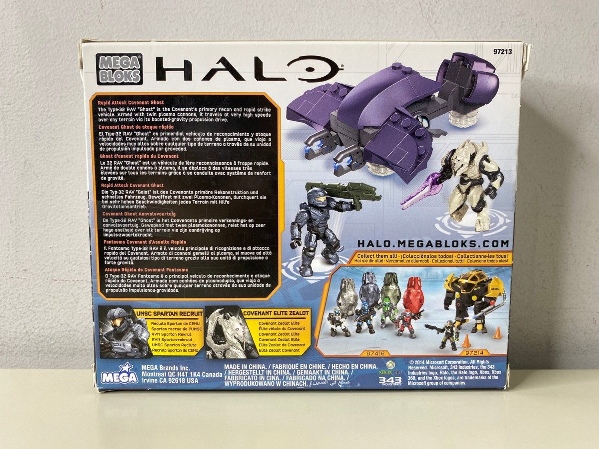 Mega Bloks Halo 97213 RAPID ATTACK COVENANT GHOST Brand New Sealed