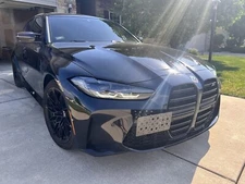 Front Bumper Tow Hook License Plate Mount Tag Bracket For BMW M3 2021-2025 New