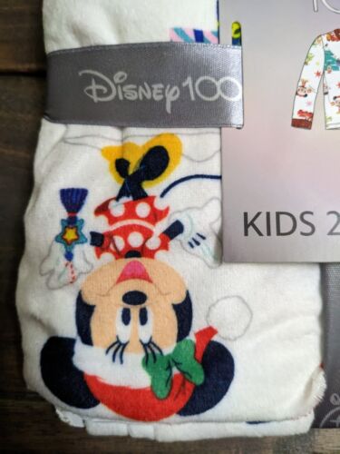 Kids Disney 100 Celebration 2pc Long Sleeve Top And Pants Pajama Set Medium (8) - Picture 5 of 7