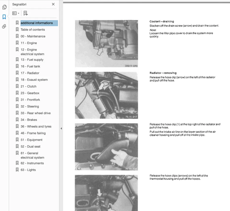 Bmw K75-K100 (modelli 2V) manuale officina - repair manual su cd - Immagine 2 di 4