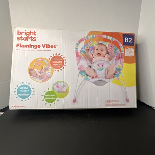 Baby Bouncer Flamingo Vibes Pink Bright Starts B2