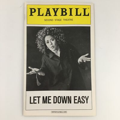2009 Playbill Second Stage Theatre 'Let Me Down Easy' Anna Deavere Smith