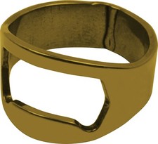 Bottle Opener - Ring Shaped Gold Colored Novelty Gift Stocking Stuffer 35026