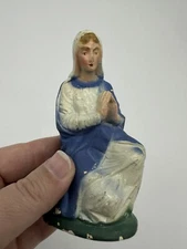 Manger Nativity Creche Ceramic Composition Putz Mary 4"