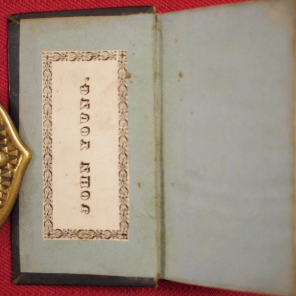 ** Rare Miniature in Full Calf ** John Milton Paradise Regained 1823 - Image 2 of 4