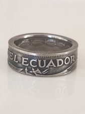 Ecuador Coin Ring Ecuador Ring Handmade Ring Unique Gift Travel Gift