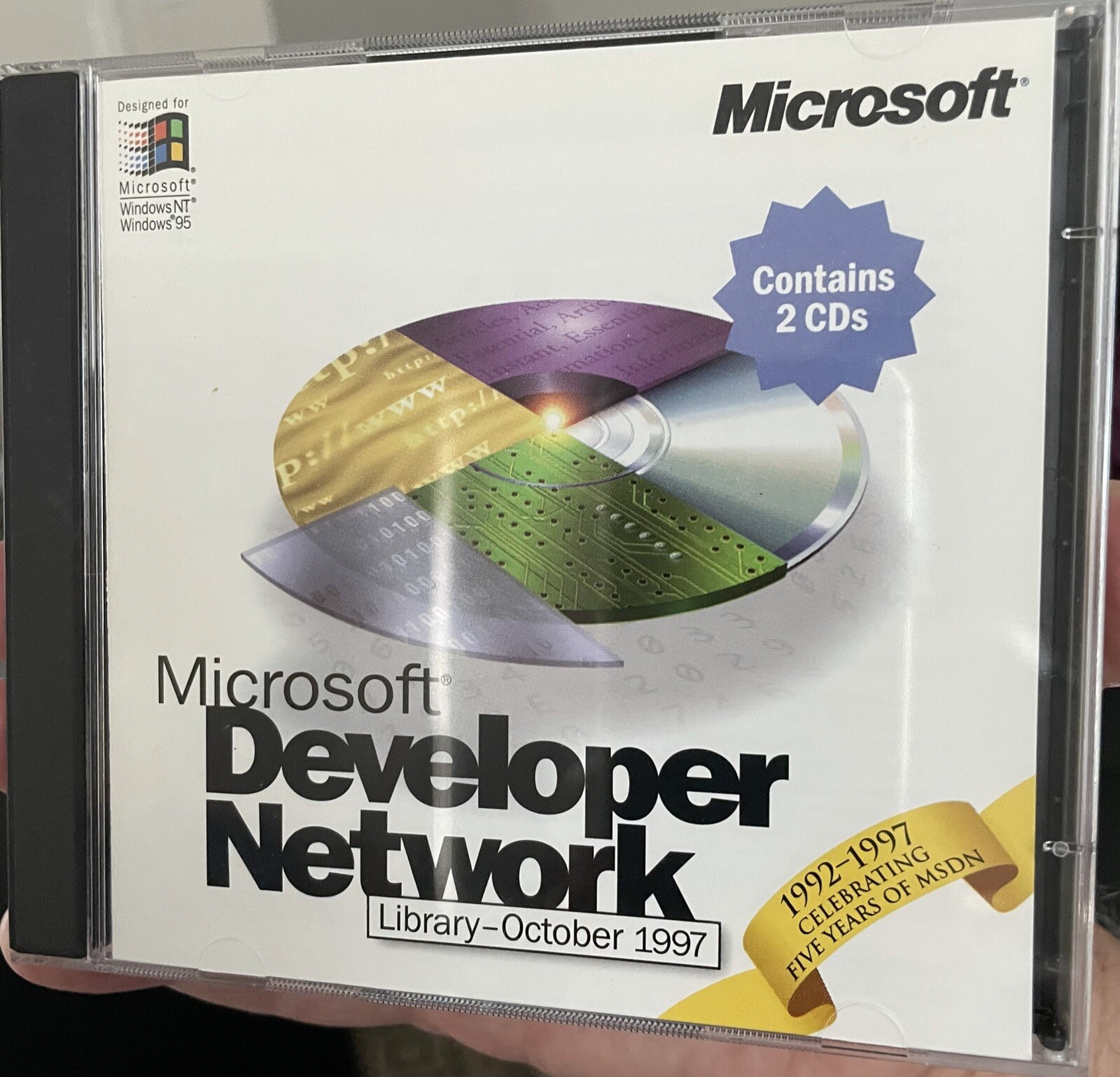 Microsoft Developer Network 2 CD Library Set For  October 1997