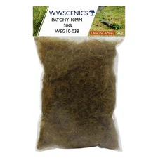 WWS | 10mm Patchy Static Grass | CHOOSE SIZE |  Model Scenery Material