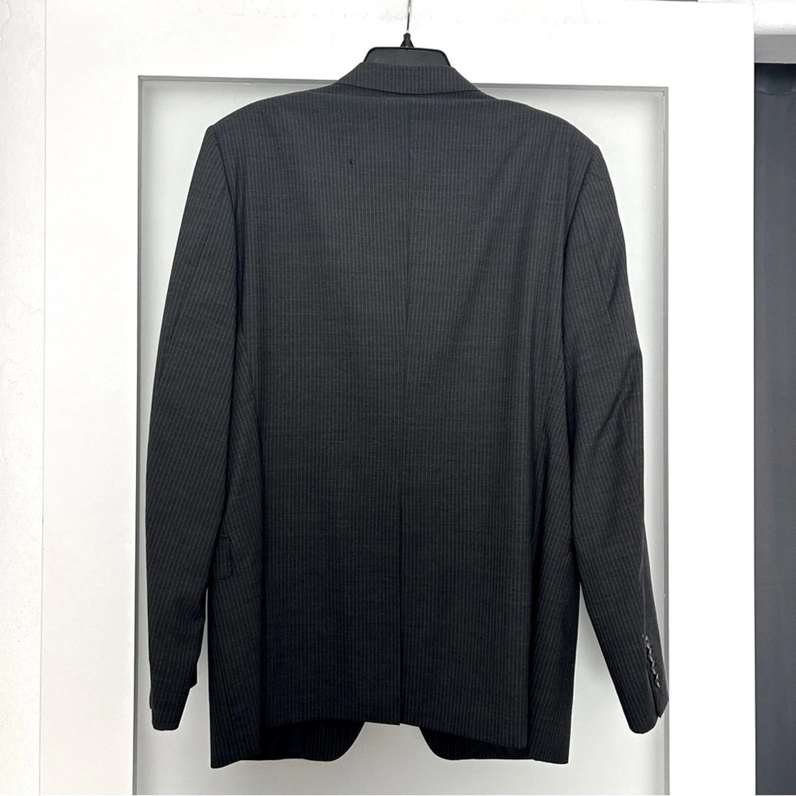 Tuta uomo GUCCI grigio gessato set 2 pezzi 54L EU o 44 L in USA