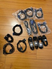 Lot of 14 VGA Cables Male to Male Computer Display Cables