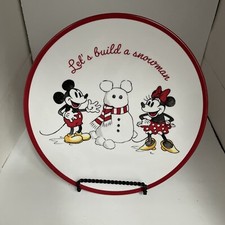 Poterie Grange Mickey Mouse Minnie Assiette Sapin de Noël Cadeau Vacances Garçon ou Fille