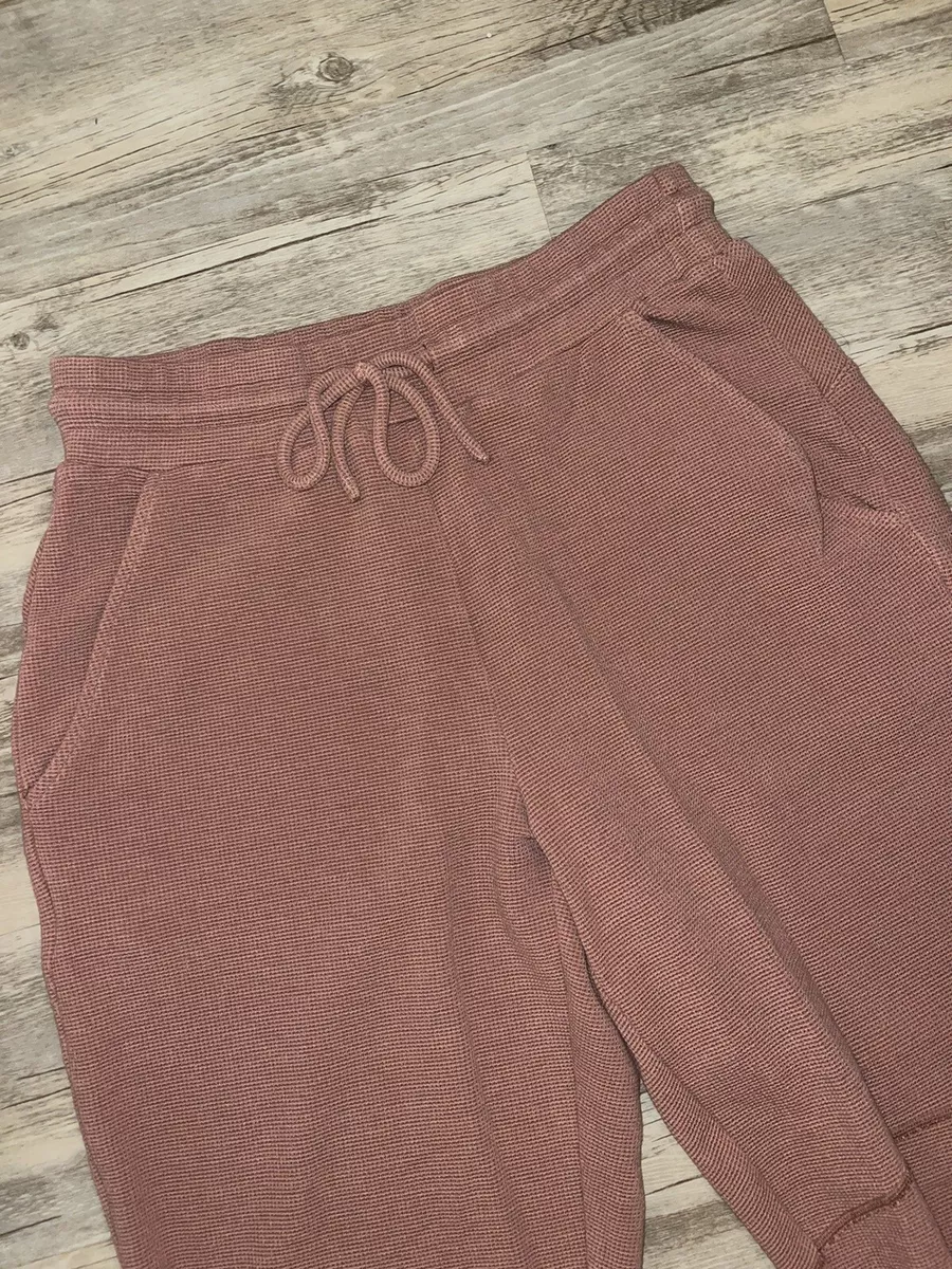 Alo Yoga Micro Waffle Fireside Sweatpant Womens Small Jogger Pants