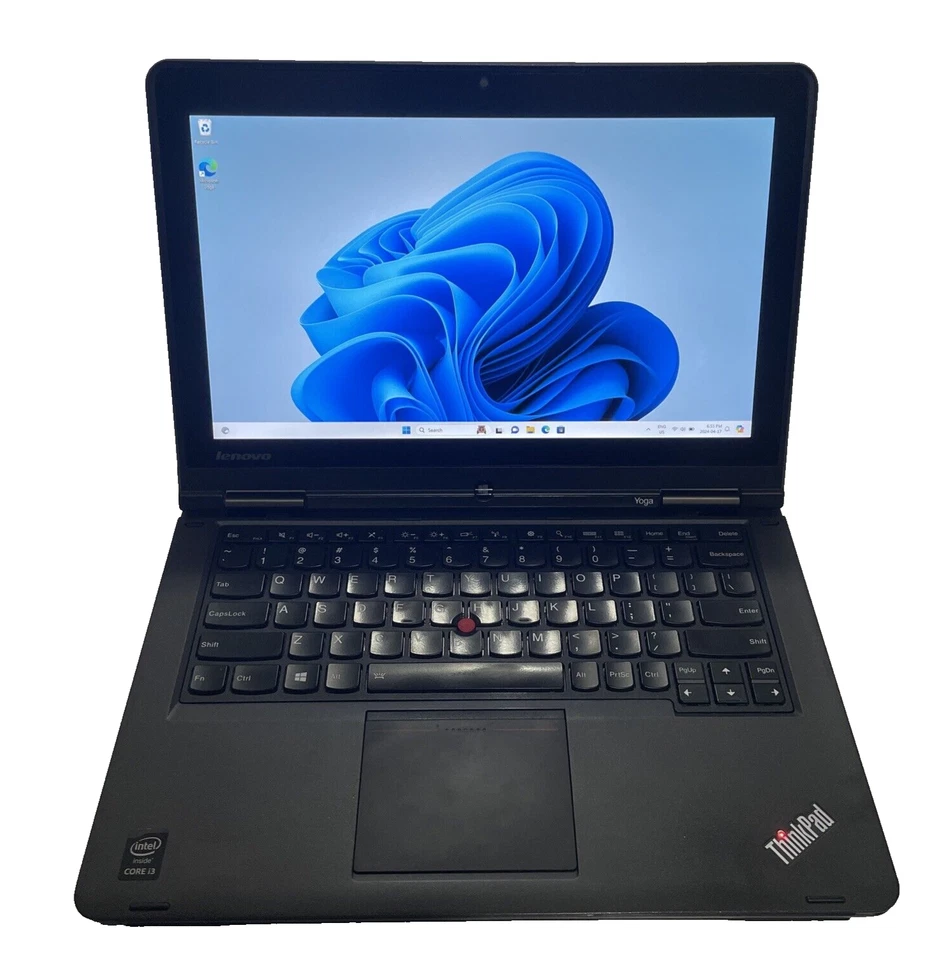 Windows 11 Pro 13.3 Lenovo ThinkPad Yoga FHD i3-4010U 1.70GH 128GB SSD 4GB RAM - Image 3 of 4
