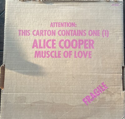 Alice Cooper Muscle Of Love Vinyl Album W.B. BS 2748.1973 Release Card Board Box