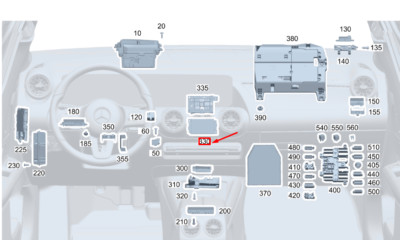 MB GLA H247 AMG Electronic Ignition Switch Control Unit 