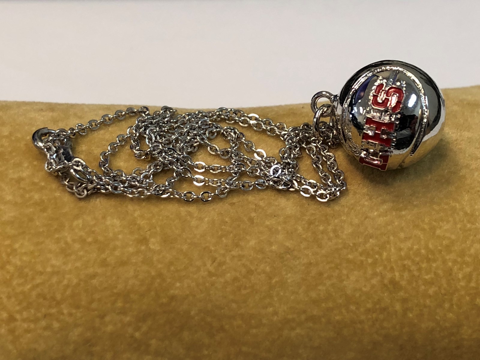 Solid Sterling Silver 925 Basketball Pendant Neck… - image 6