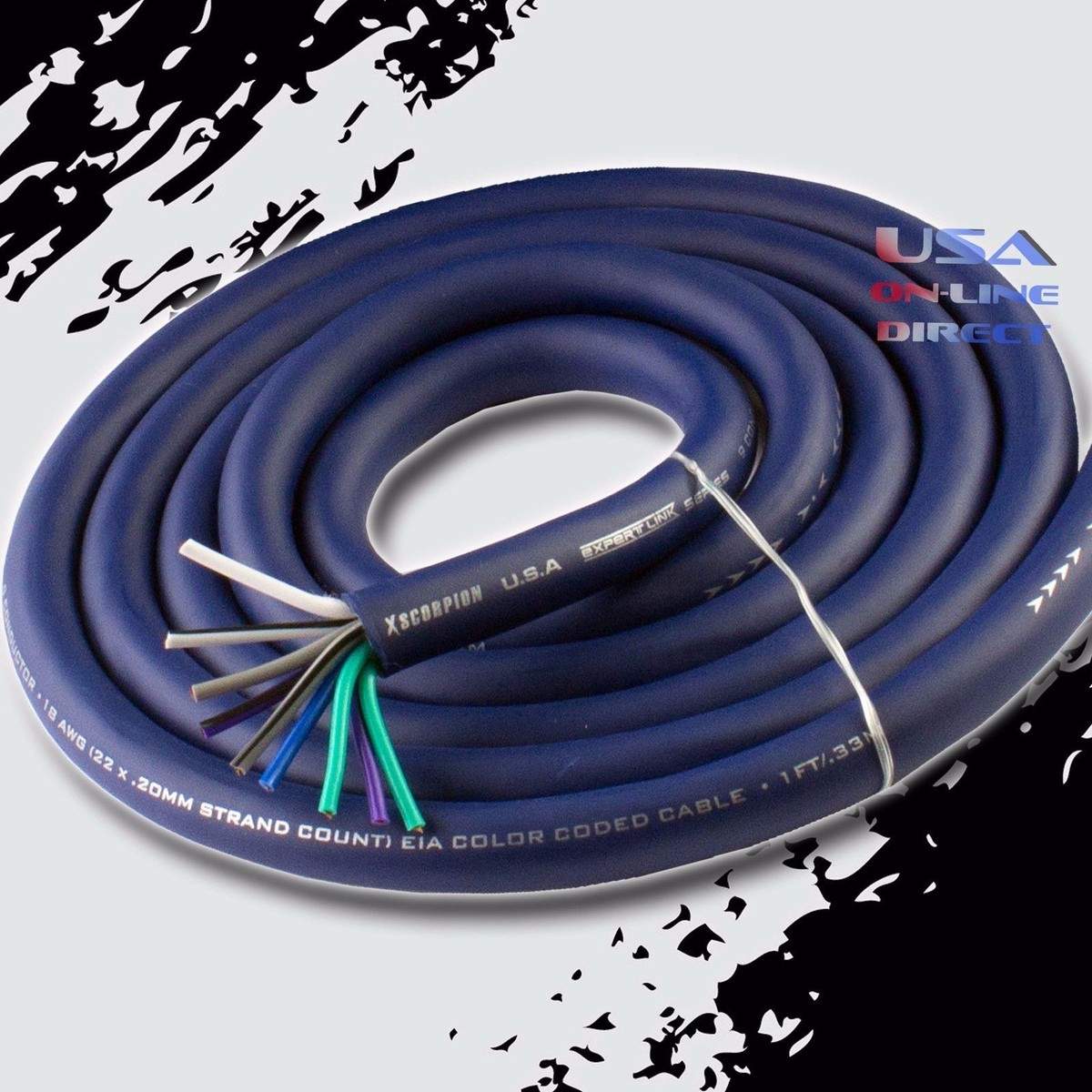 18 AWG Gauge 9 Conductor OFC COPPER Speedwire Speaker Trailer