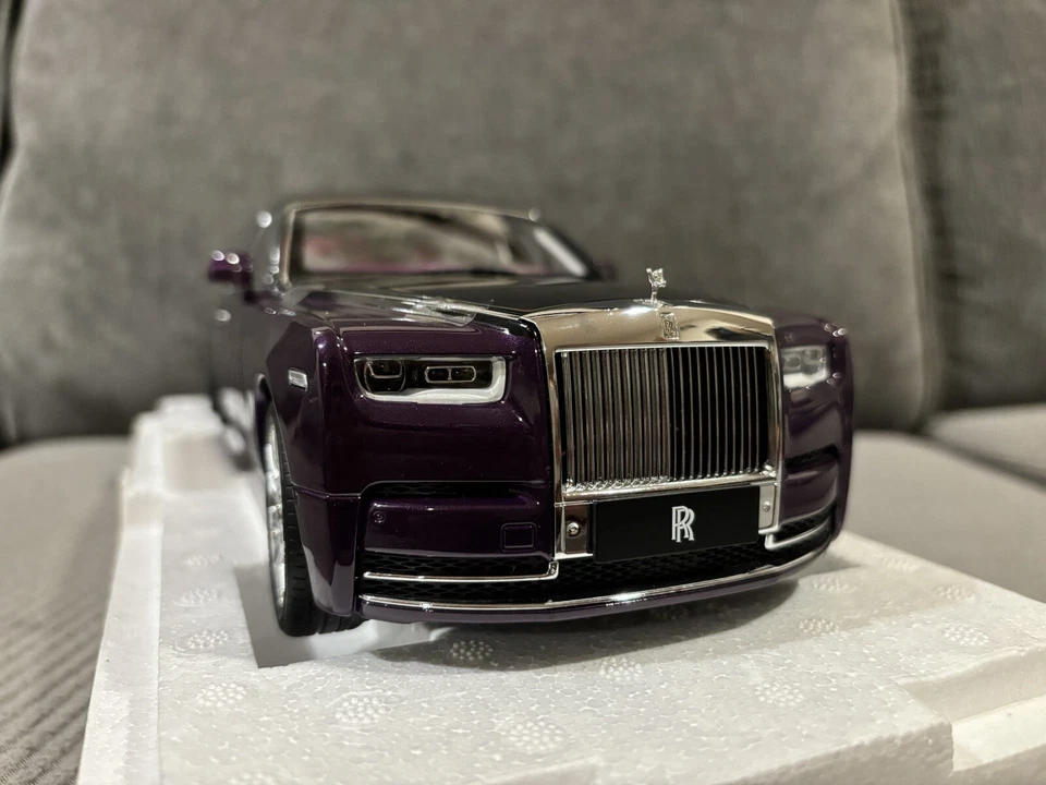 1/18 Rolls-Royce Phantom VIII Purple/Black Diecast Limited 199 PC Dealer Edition - Image 4 of 4