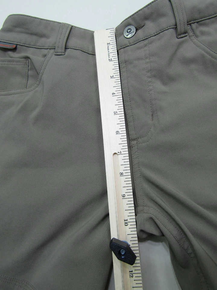 Pantalones Secos Merrell Select Para Hombres 30R Caqui Cremallera Gorpcore Atlético Senderismo Bolsillos Foto 4 de 4