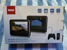 RCA Mobile DVD Player 7 Inch W/Cables, Remote, Game Controller DRC69705E28G Used