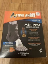 ACTIVE ANKLE AS1 PRO LARGE WHITE LEFT RIGHT LEVEL 2 SUPPORT BRACE E3 NEW NWT