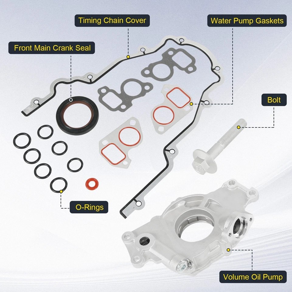 Bomba de aceite de alto volumen M295HV para Chevrolet GM 4,8 L 5,3 L 5,7 L 6,0 L L LS1 LS2 Foto 2 de 4