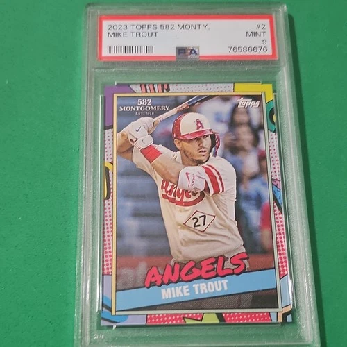 Final offer.  Make offer.  Topps 2023 582 Montgomery Mike Trout #2 PSA 9  Card