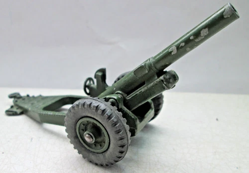VINTAGE DINKY TOYS 693 7.2 HOWITZER FIELD GUN IN ORIGINAL