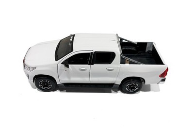 TOYOTA HILUX DOUBLE CAB PICKUP TRUCK WHITE 1/27 DIECAST CAR