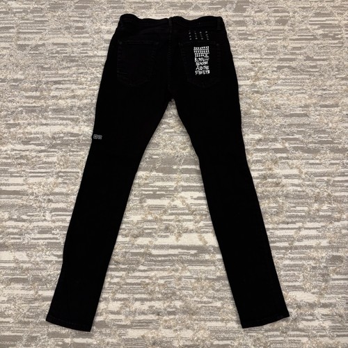 Ksubi Van Winkle Van Winkle Ace Black Slice Jeans Men’s 36x31 Distressed $220