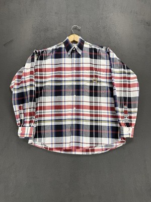 Cinch Plaid Button Down Shirt Small Multicolor Western Cowboy Logo Pocket