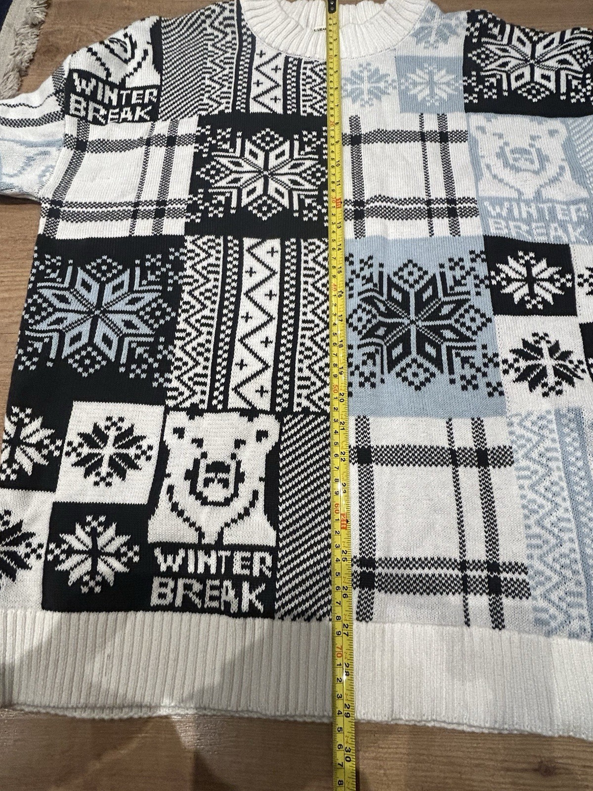 Pull&Bear Winter Break Patchwork Snowflake Knit J… - image 9