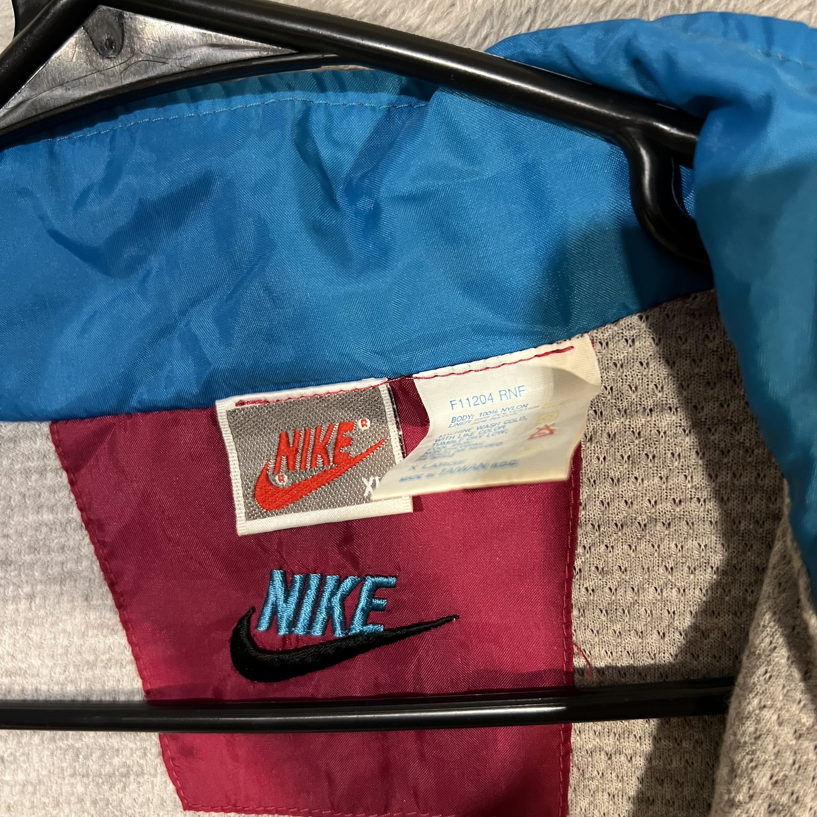 SACAI X NIKE Giacca Nike vintage uomo XL giacca a vento full zip nylon anni 90 retrò atletica