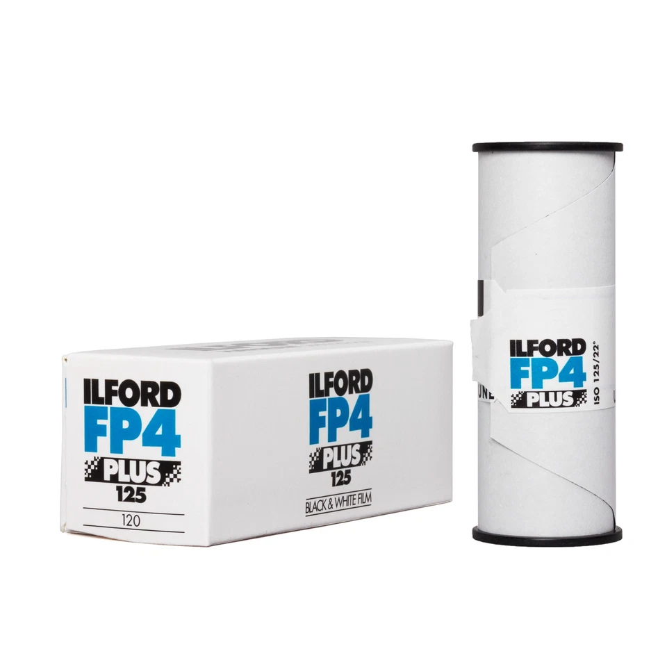 ILFORD FP4 Plus 125 120 Rollo Película Formato Medio S/W B/W en Blanco y Negro - Imagen 1 de 1