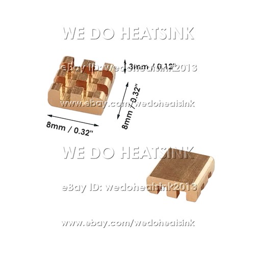 5/10pcs DIY Useful 100% Pure Copper Heatsink Without or With Thermal Tape - Afbeelding 38 van 180