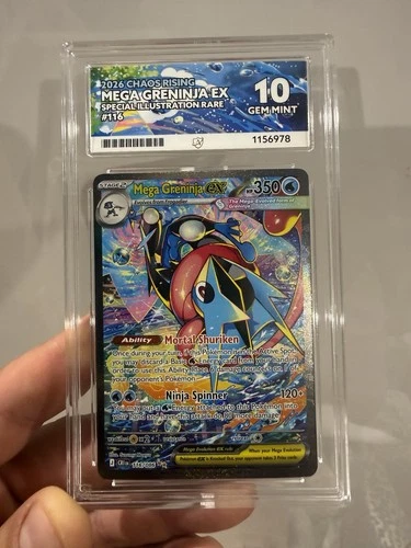 ACE Grading Mega Greninja EX 116/086 2026 Chaos Rising SIR Foil Holo