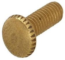 20PK 8-32 x 1/2 Inch Knurled Head Screw Brass Thumb Fastener Hardware