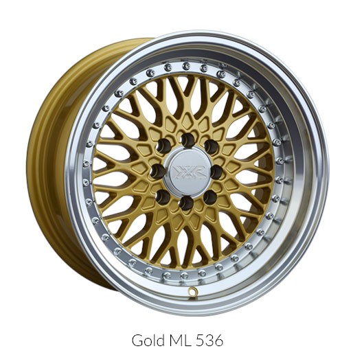 XXR Wheels Rim 536 17x9 5x100/5x114.3 ET25 73.1CB Gold / ML