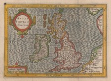 Map Of The British Isles 1620 Vintage Historic Map Poster Print
