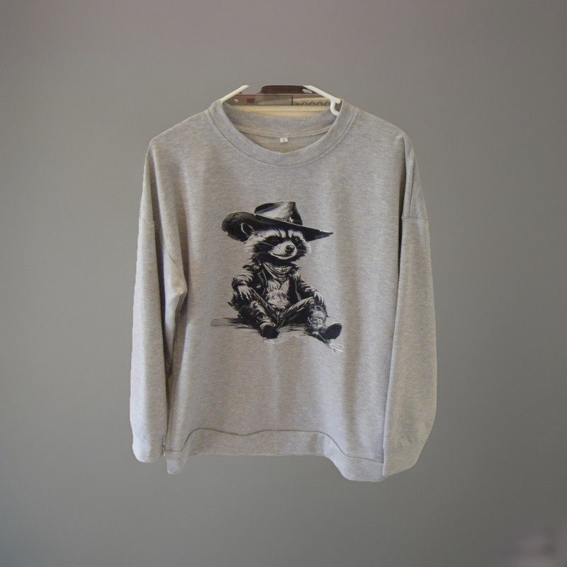 Cowboy Western Print Sweatshirt Size Small