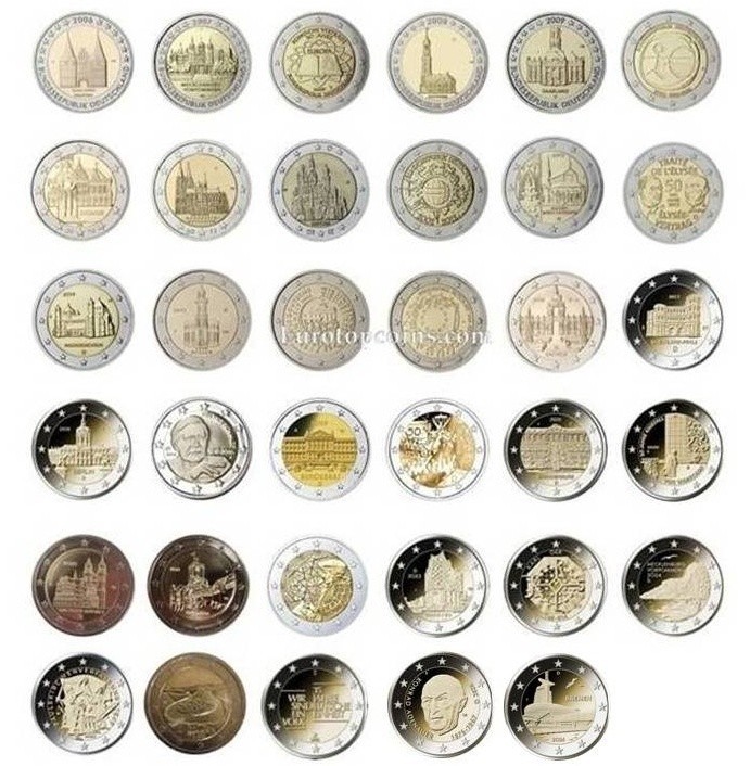 #RM# 5x 2 EURO COMMEMORATIVE GERMANY (2006-2026) -  ALL PIECES - PLEASE CHOOSE