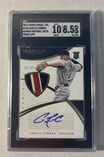 Carlos Correa /99 Patch Auto 2015 Panini Immaculate Rookie SGC 8.5 Auto 10