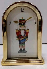 Bulova #6546 Nutcracker Clock Vintage Sangtai Musical Christmas Timekeeper