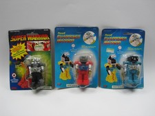Vintage Rare Lot 3 WH Pencil Sharpener Warrior Robot With Friction Sparkling 90"