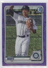 2020 Bowman Chrome Prospects Purple Shimmer Refractor Noelvi Marte #BCP-169 0tw4