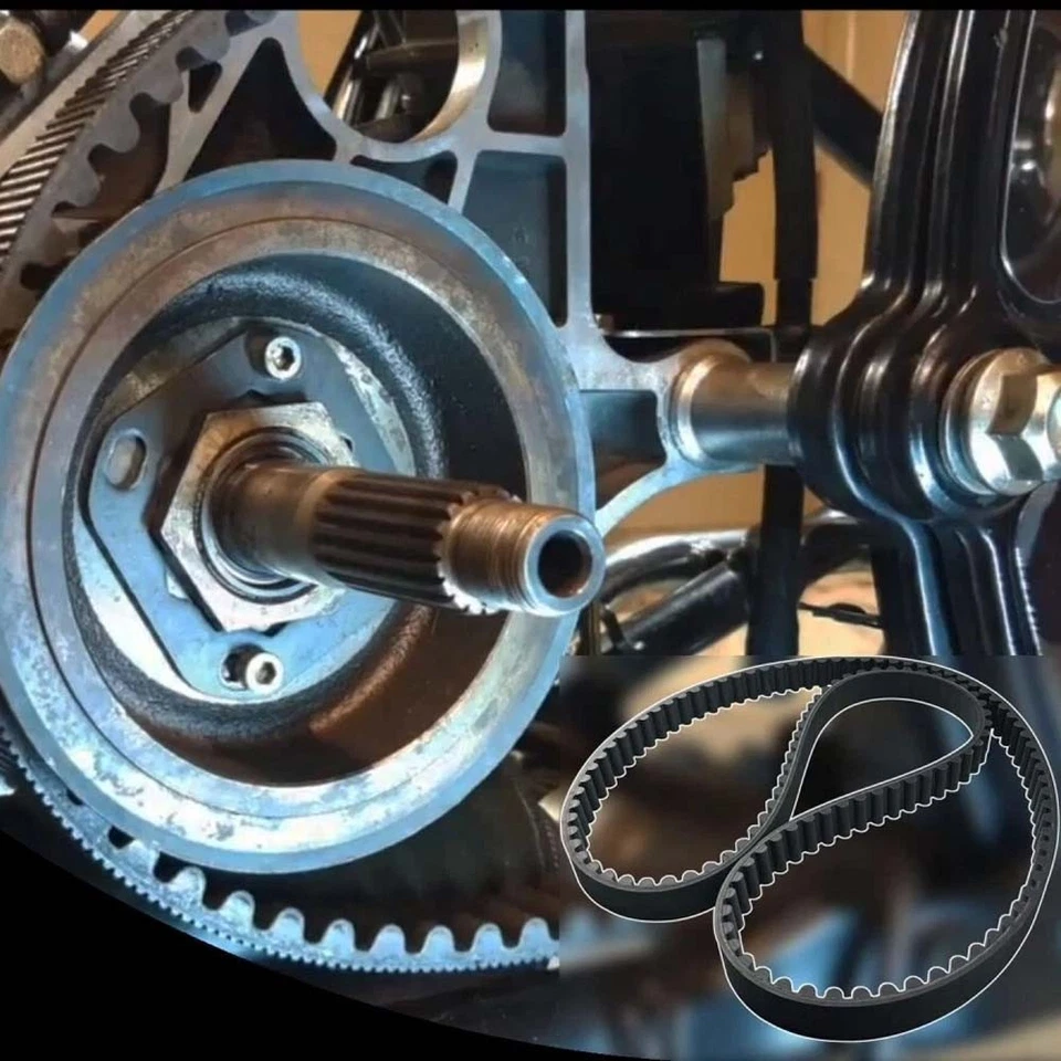 1-1/8" Rear Drive Belt 128 Tooth 40022-91 For Harley Sportster 1200 833 1991-03 Foto 2 de 4