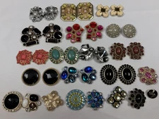 Lindsay Phillips Lot of 13 Shoe Snaps Pairs (+ 8 Mismatched Snaps) Colorful