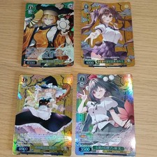 Touhou Project Weiss Schwarz SR Card Set 4 Cards Featuring Kanako Hatate Marisa