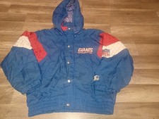 Vintage 90's Starter New York Giants Full Zip Puffer Jacket Kid's Youth Large